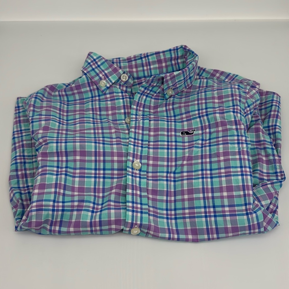 Kids Vineyard Vines Button down shirt - Plaid - Size 6